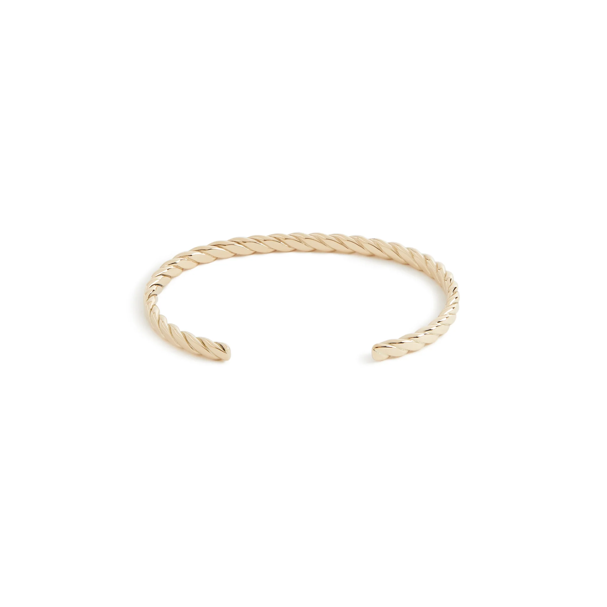 Plait Cuff / Solid Gold - Image 5