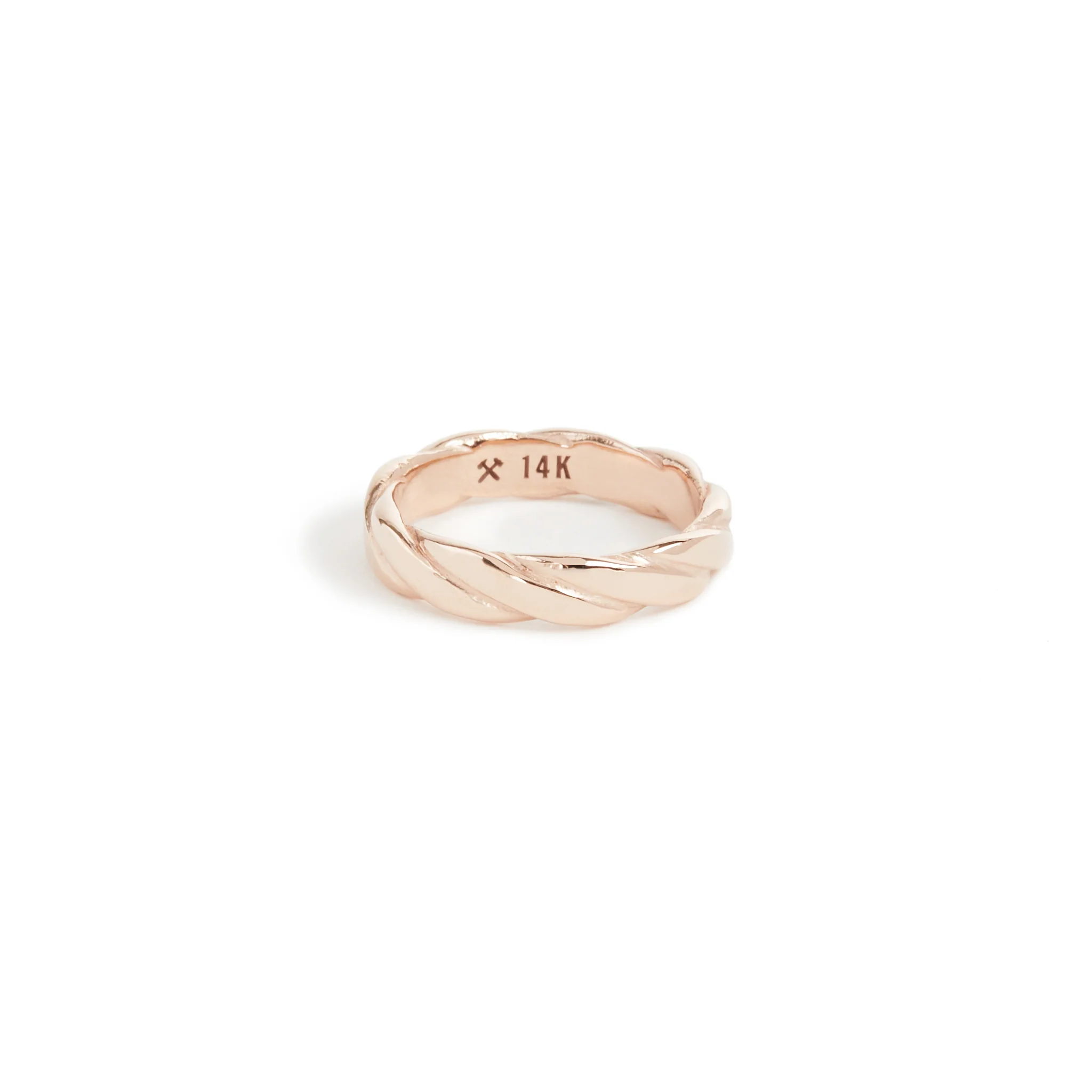 Solid Gold Plait Ring - Image 3
