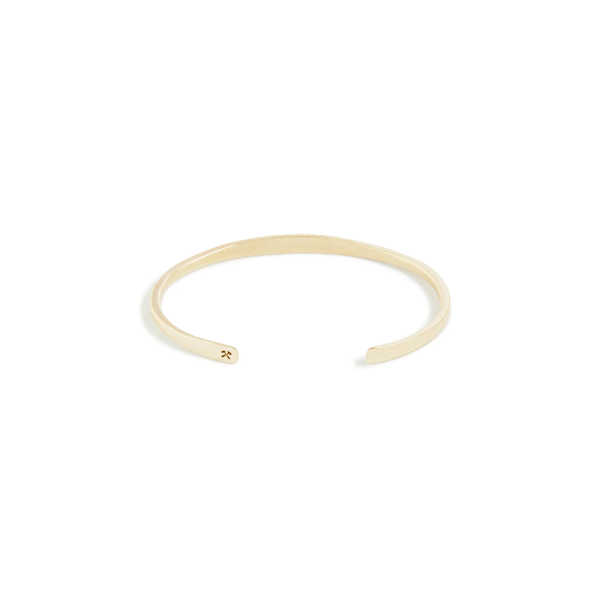 Solid Gold Fineline Workshop Cuff - Image 3