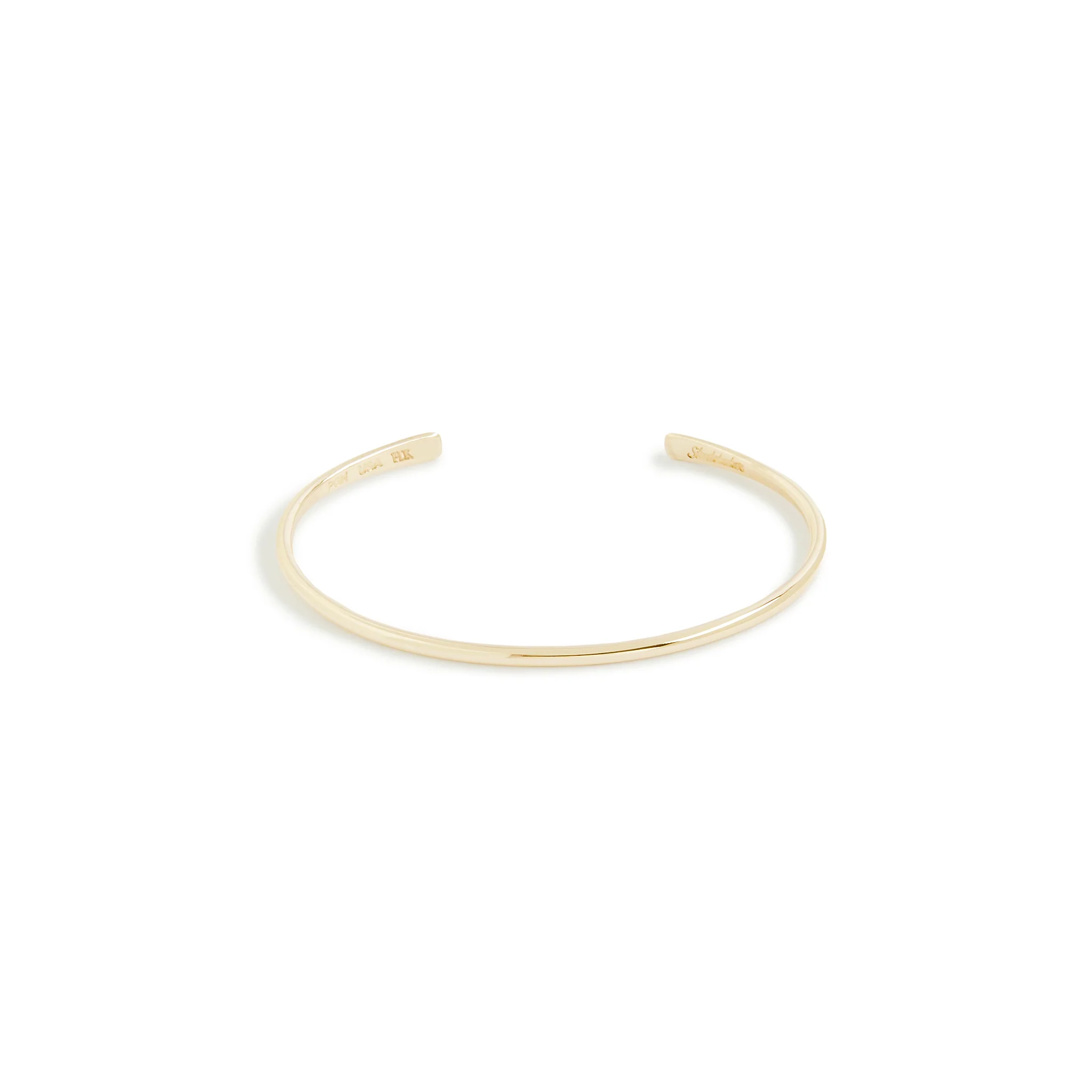 Solid Gold Fineline Champion Cuff - Image 5